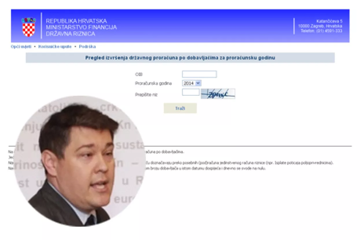 Otvoren servis za pretragu dobavljača koji se plaćaju iz državnog proračuna