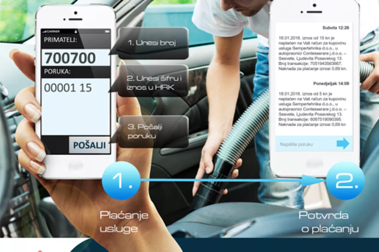 Vipnet razvio uslugu SMS plaćanja u samoposlužnim autopraonicama