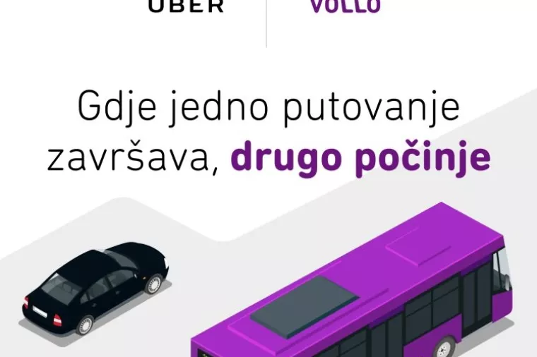Vollo i Uber dogovorili suradnju za brže, lak&scaron;e i povoljnije usluživanje korisnika
