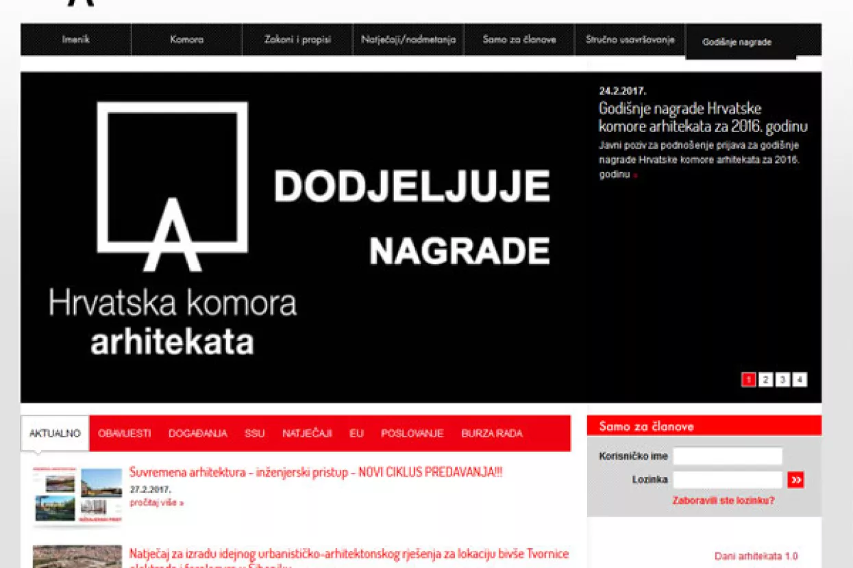 Komora arhitekata prvi put dodjeljuje Medalju za arhitekturu, Medalju za urbanizam i Medalju za konceptualni pothvat