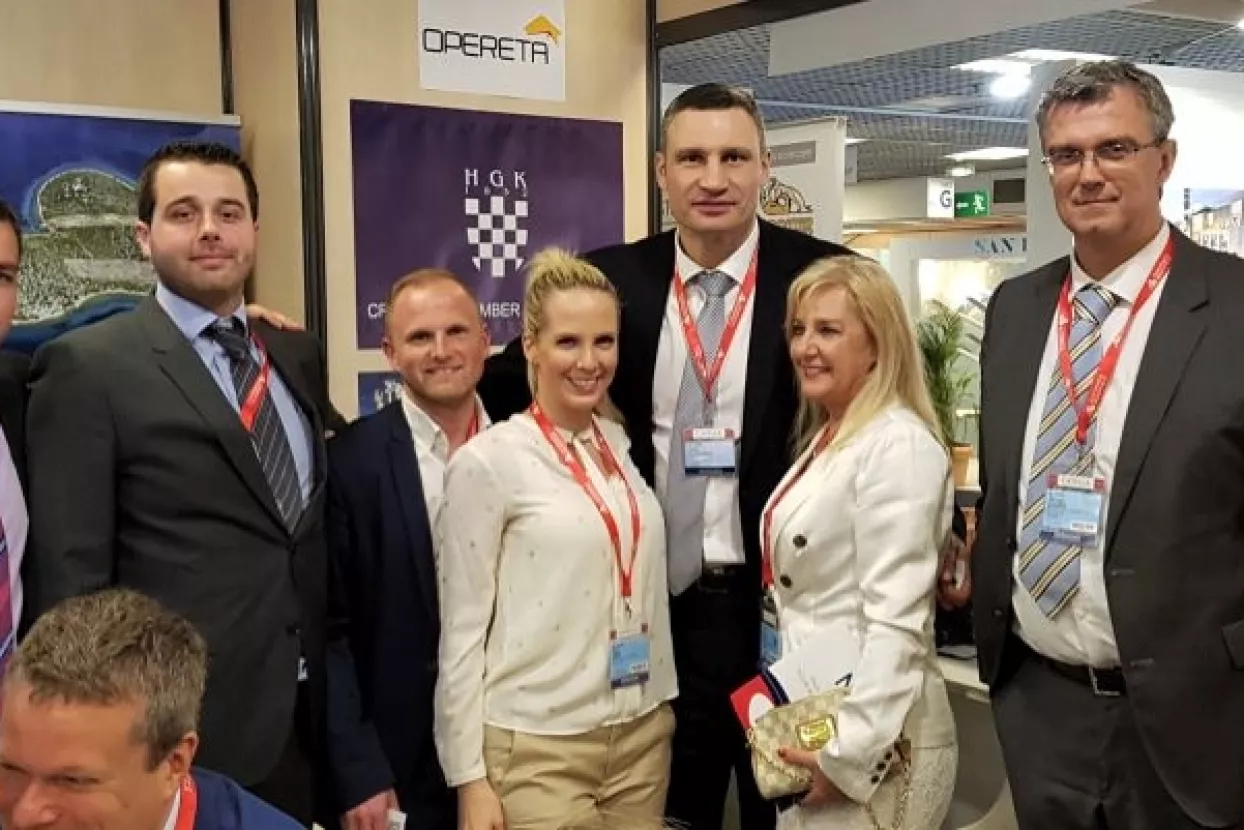 Kličko na &scaron;tandu HGK na sajmu investicija MIPIM u Cannesu