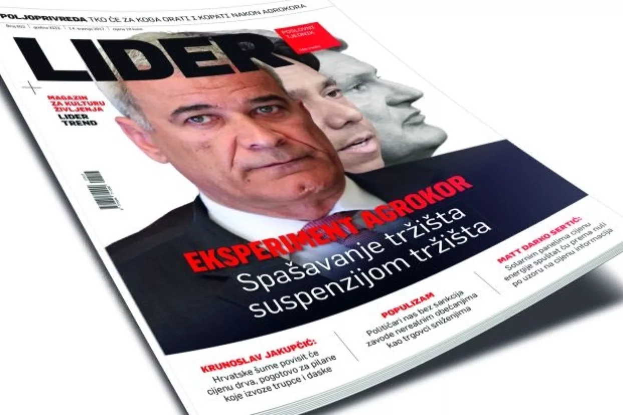 Novi broj Lidera - Eksperiment Agrokor: Spa&scaron;avanje trži&scaron;ta suspenzijom trži&scaron;ta