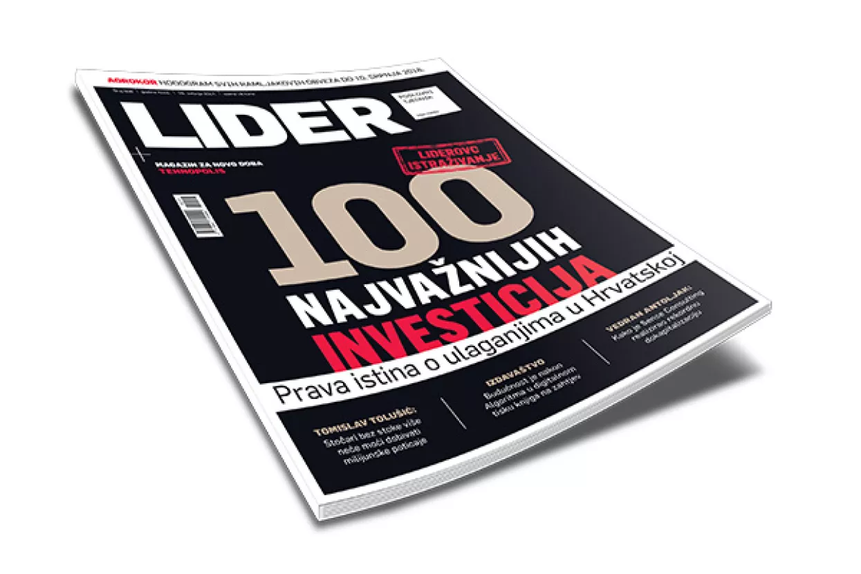 Novi broj Lidera: 100 najvažnijih investicija - prava istina o ulaganjima u Hrvatskoj