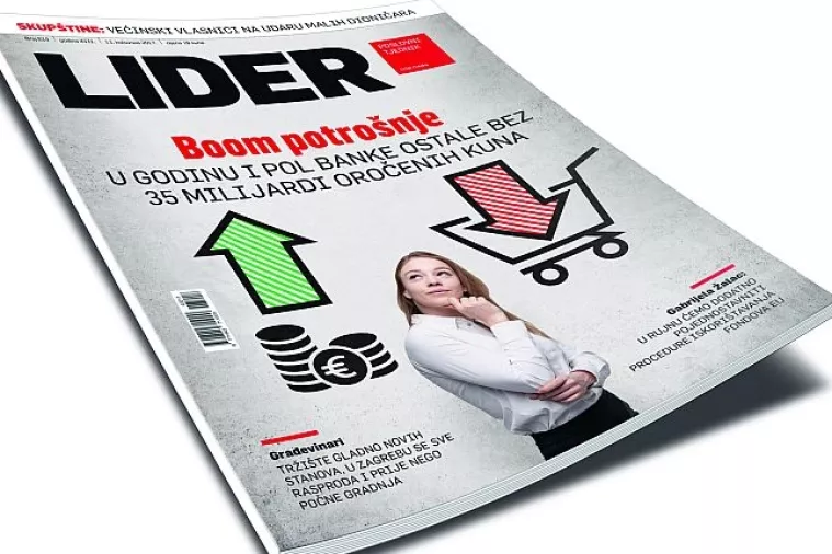 Novi broj Lidera: Boom potro&scaron;nje - U godinu i pol banke ostale bez 35 milijarde oročenih kuna