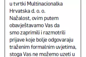 Za&scaron;to poslodavac kandidatu mora objasniti razloge nezapo&scaron;ljavanja
