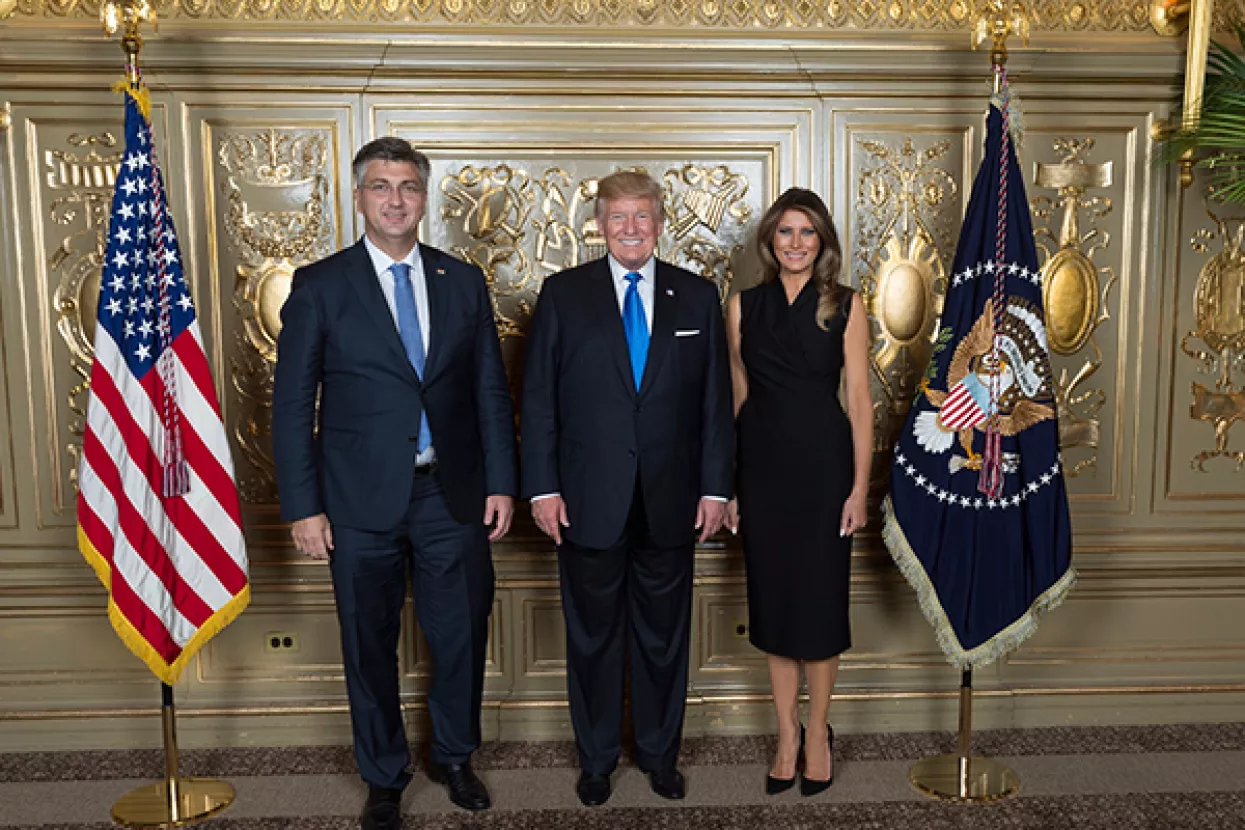 Plenković odradio 'kratak i srdačan' susret s Trumpom
