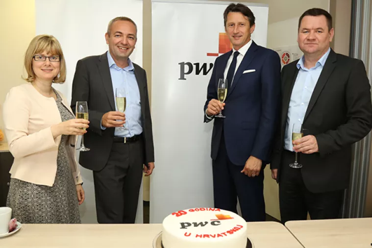 PwC obilježio 20. godi&scaron;njicu rada u Hrvatskoj