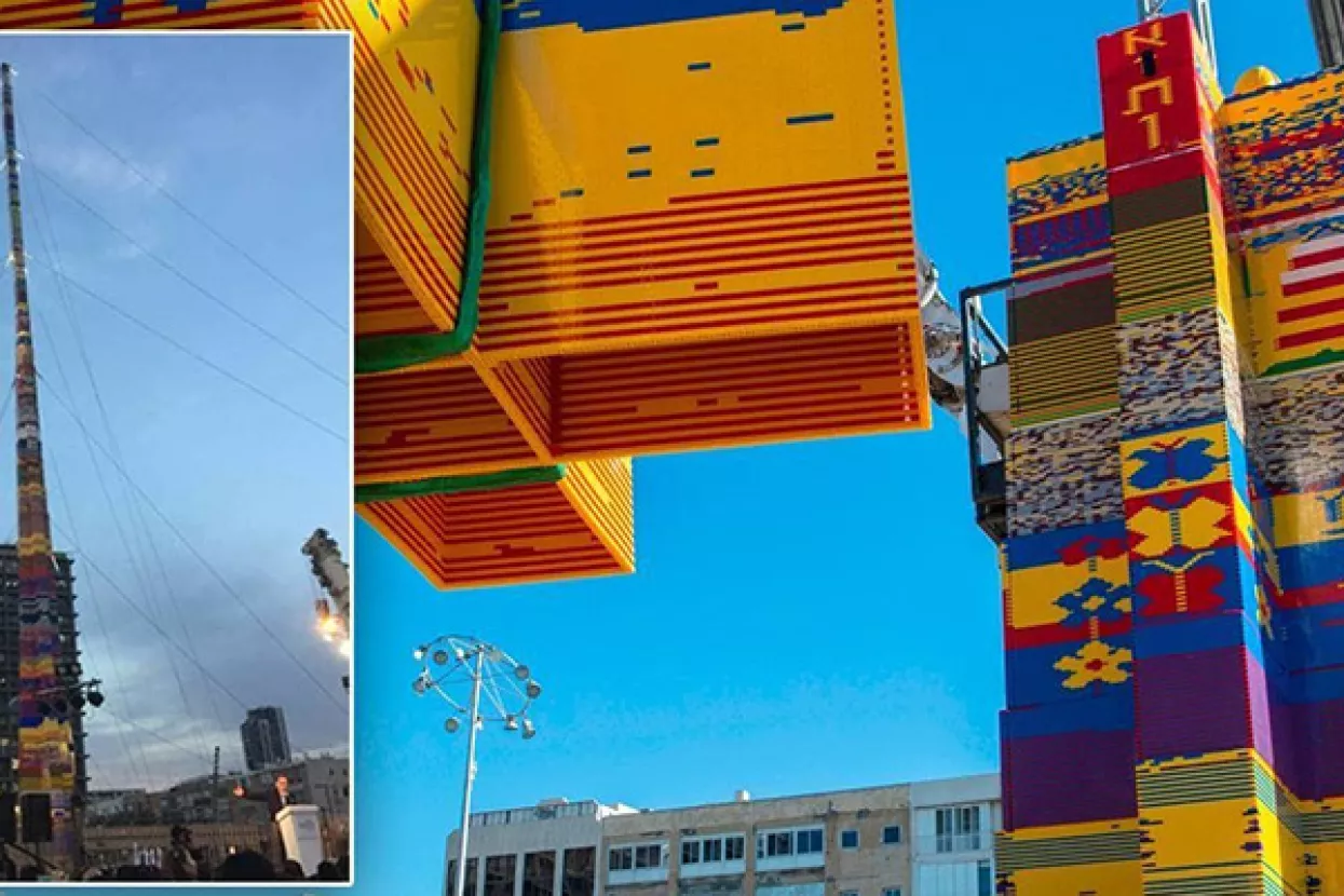 VIDEO: Tel Aviv izgradio najvi&scaron;i lego toranj na svijetu u spomen na dječaka