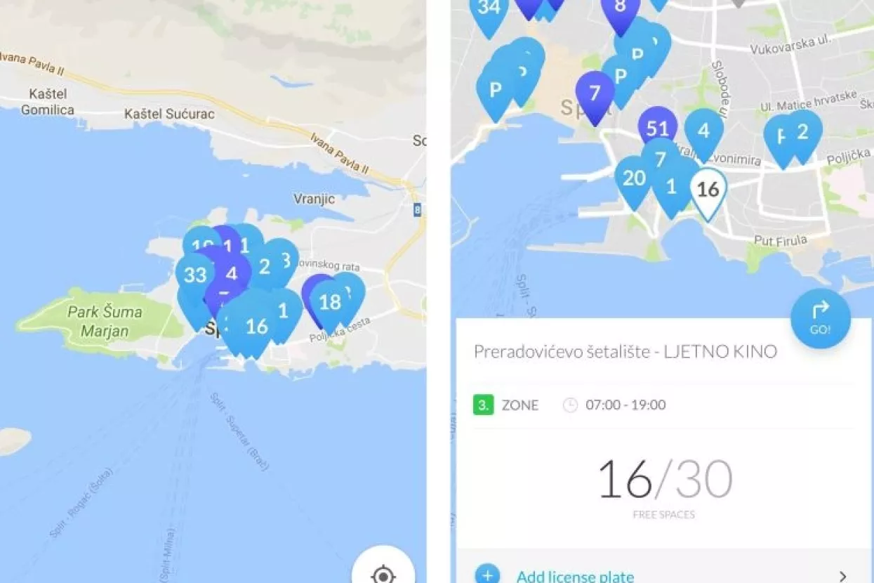 Smart Split parking: Aplikacija Splićanima olak&scaron;ava pronalazak slobodnog parkirnog mjesta
