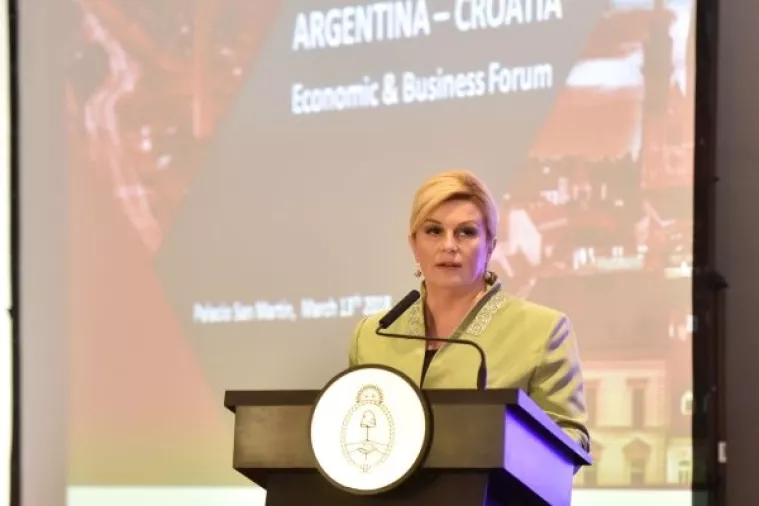 Grabar-Kitarović&nbsp;pozvala argentinske izvoznike na kori&scaron;tenje hrvatskih luka