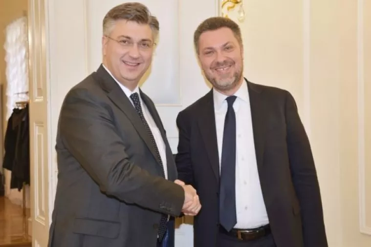 Plenković razgovarao s Visentinijem o&nbsp;inicijativi Konfederacije o povećanju plaća