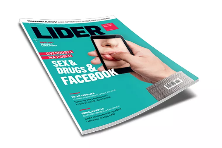 U novom broju Lidera: Ovisnosti na poslu - Sex & drugs & Facebook