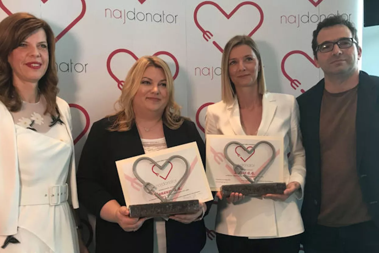 Dukatu i Konzumu priznanje Najdonator Europskog parlamenta