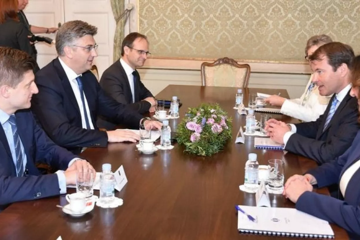 Plenković s predstavnicima EBRD-a o ulaganjima u Hrvatskoj, istaknuta važnost koridora V.c