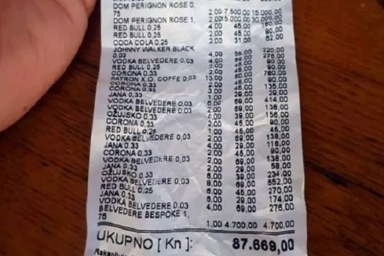 Je li ovo rekord? Na večernji provod na Hvaru potro&scaron;io 88.000 kuna