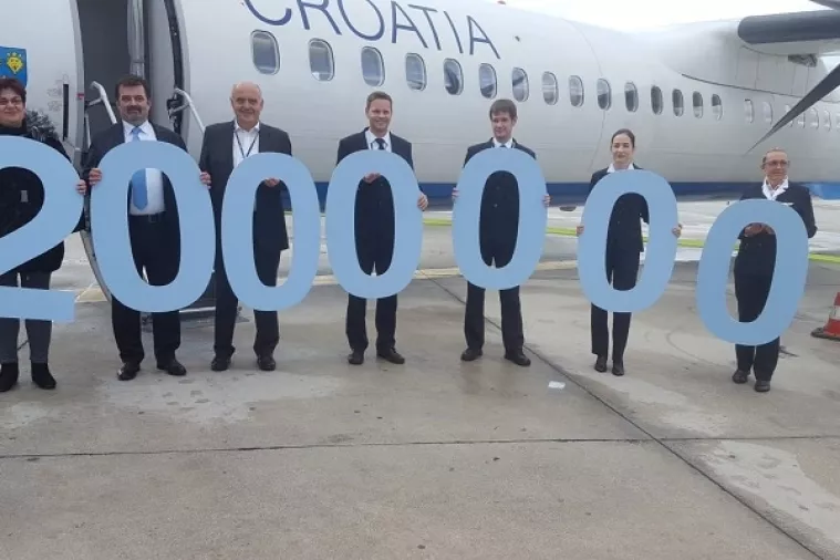 Croatia Airlines dočekao dvomilijuntog putnika