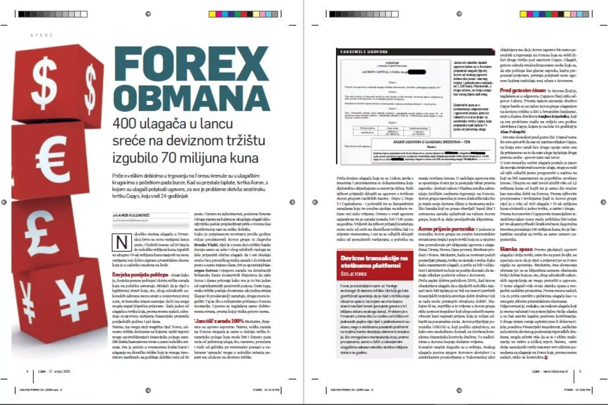 Forex obmana: Kako je Lider raskrinkao lanac sreće davno prije istrage i presude
