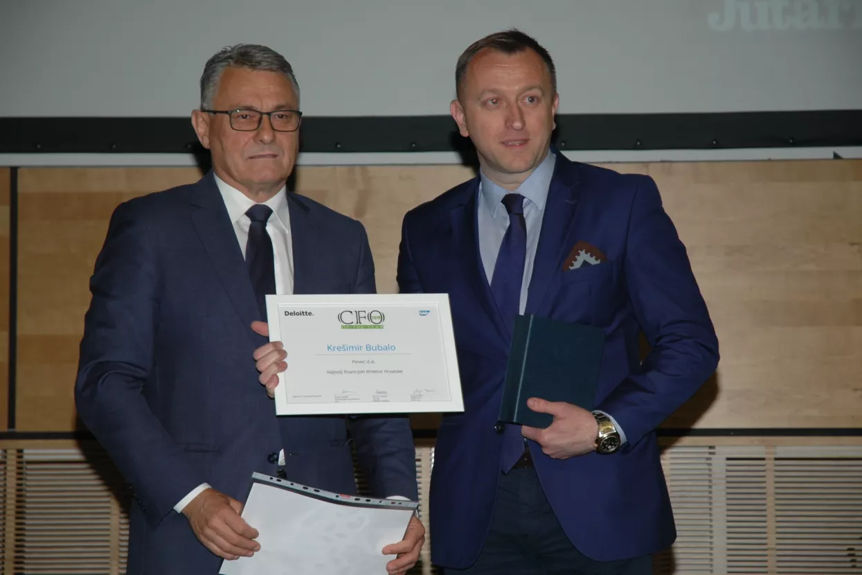 Kre&scaron;imir Bubalo iz Peveca progla&scaron;en je najboljim financijskim direktorom godine