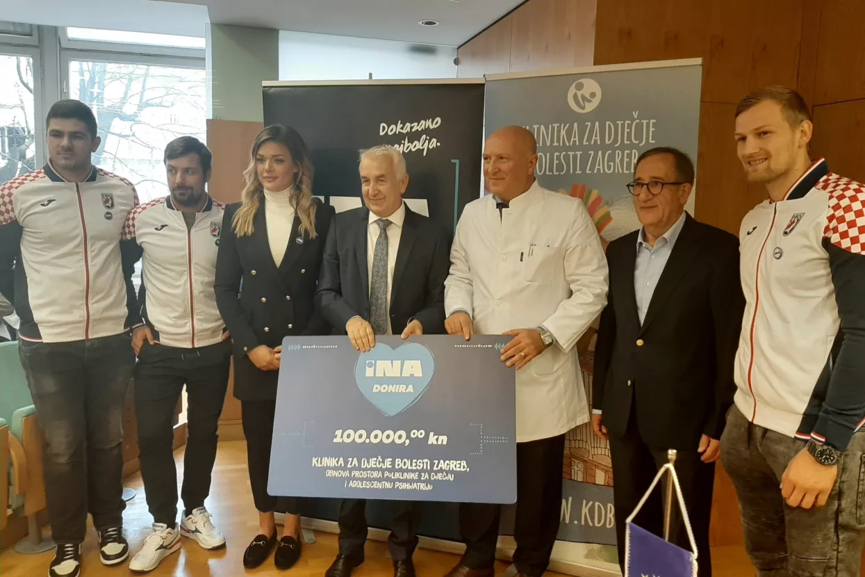 Ina donirala 100.000 kuna Klinici za dječje bolesti u Zagrebu