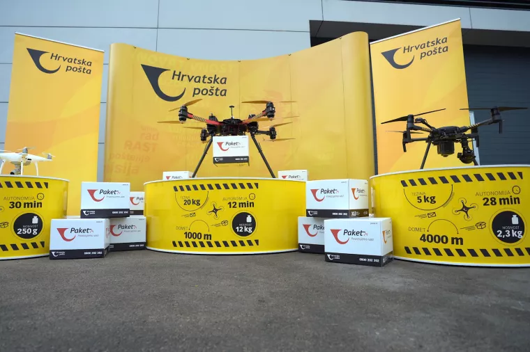 [VIDEO I INFOGRAFIKA] - Hrvatska po&scaron;ta dostavila pismo dronom