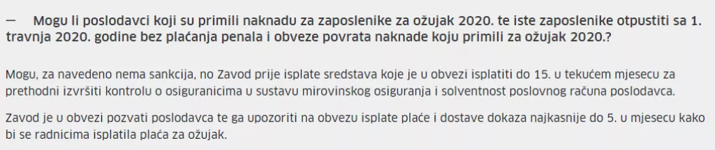 HZZ potiho promijenio uvjete: Mogli ste otpu&scaron;tati zaposlenike za koje ste dobili potporu!&nbsp;