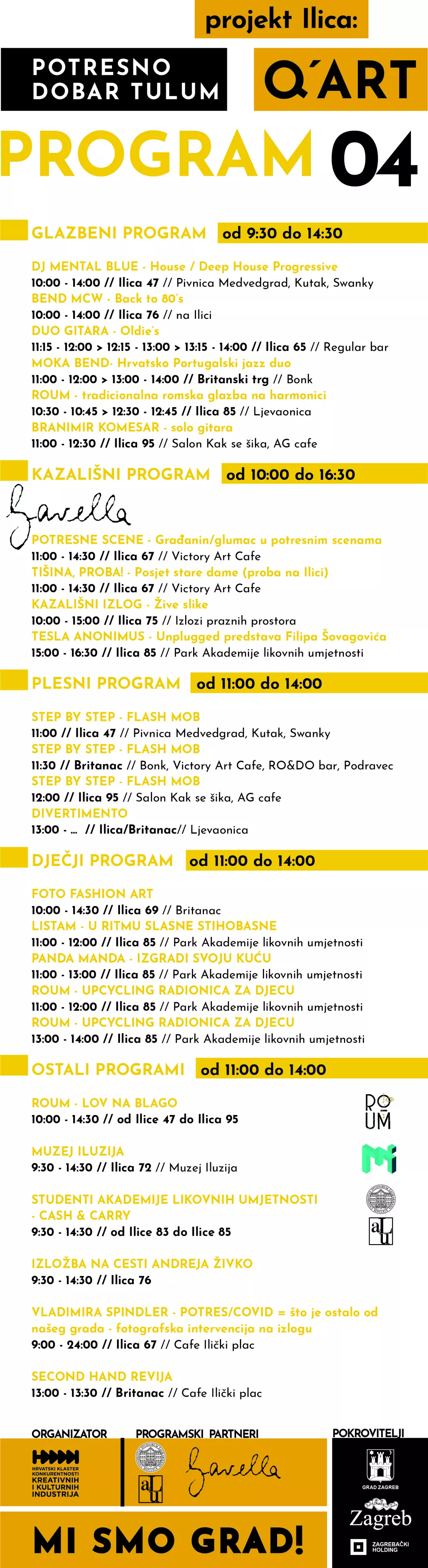 Projekt Ilica: Q'art, 07.06.2020. - MI SMO GRAD!