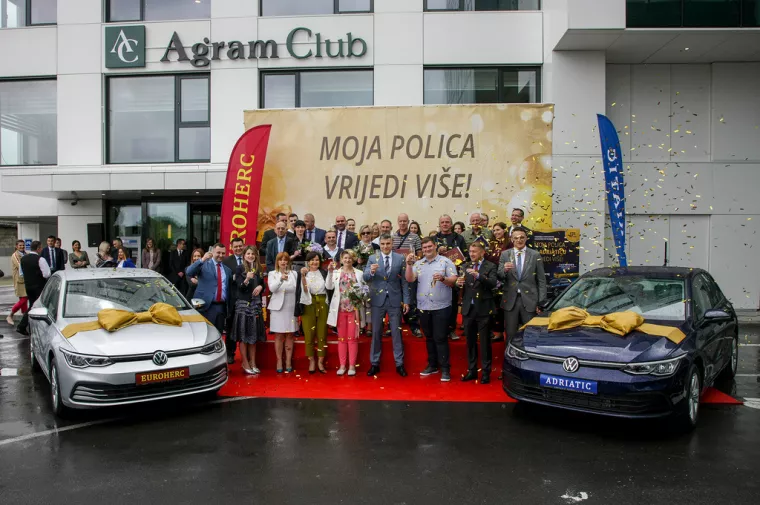 Euroherc i Adriatic dodijelili novčane nagrade i atraktivne Golfove 8 u prvom kolu nagradnih igara 'Moja polica u Eurohercu/Adriaticu vrijedi vi&scaron;e'