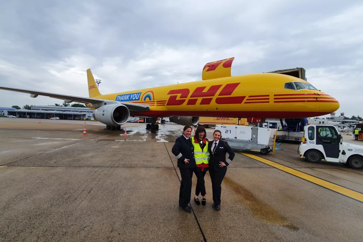 DHL Express posebnim zrakoplovom prenio jedinstvenu poruku zahvale