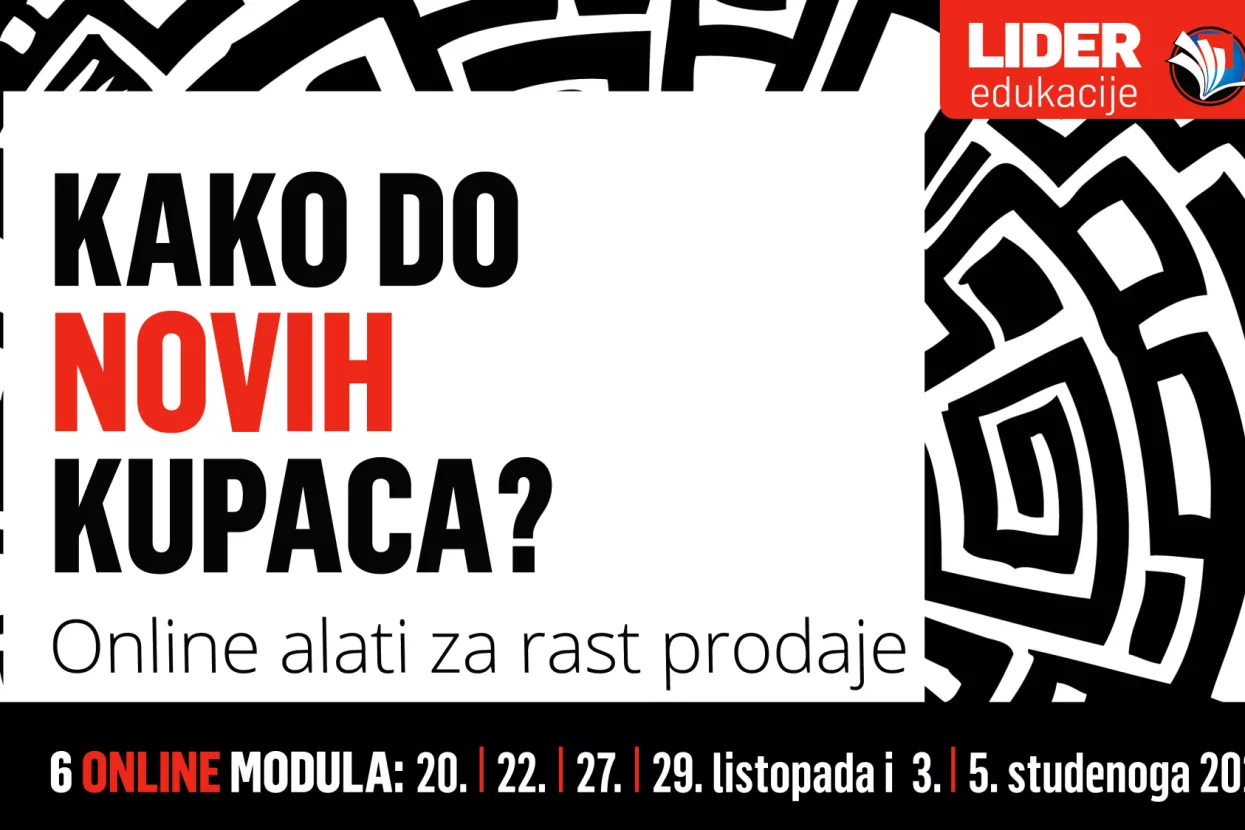 Lider edukacija: Kako do novih kupaca - online alati za rast prodaje