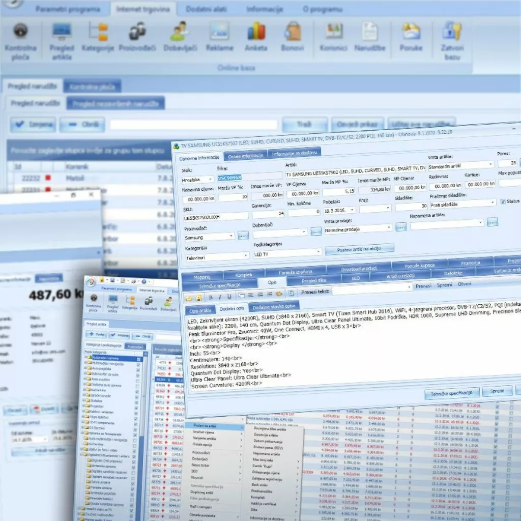 Prije otvaranja internet trgovine upoznajte se s njenim funkcionalnostima