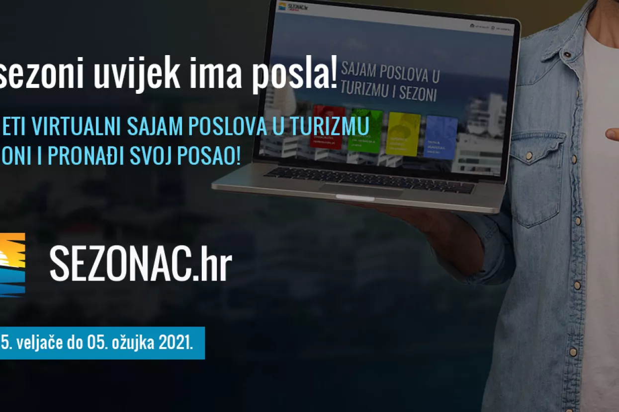 Traži&scaron; sezonski ili stalni posao? Do 5. ožujka posjeti Sezonac.hr i pronađi posao po tvojoj mjeri!