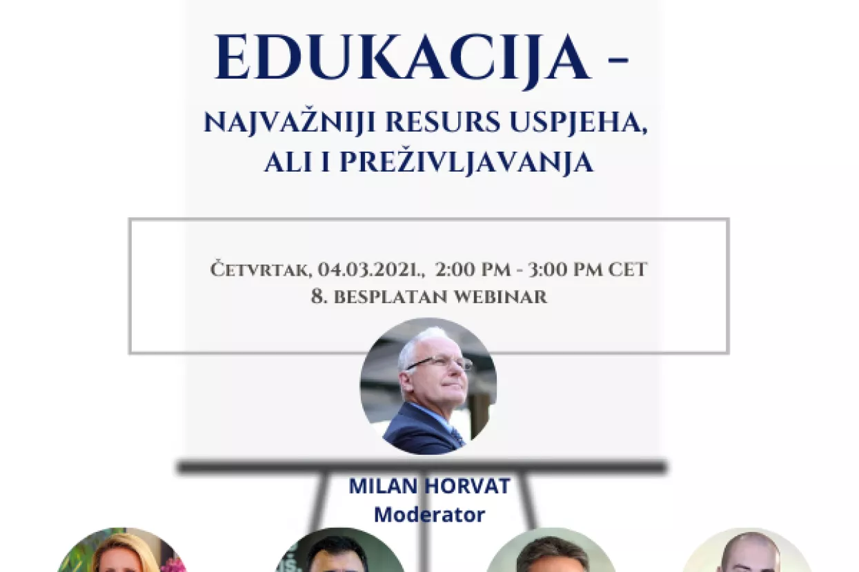 Za&scaron;to je edukacija najvažniji resurs uspjeha, ali i preživljavanja?