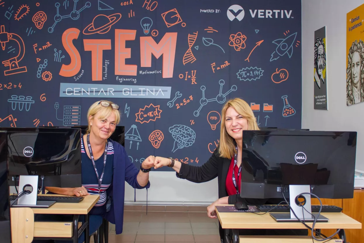 Vertiv donirao opremu za otvorenje novog STEM centra u Glini