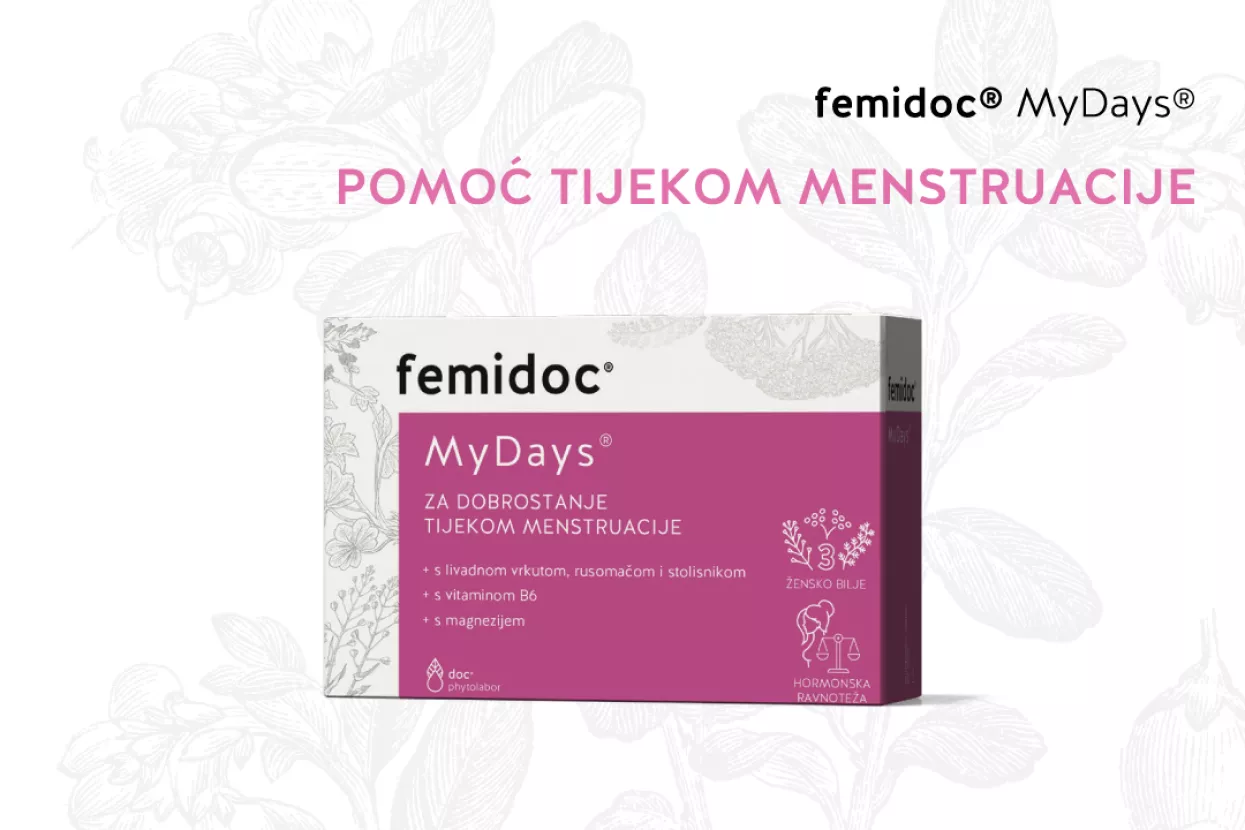 Na trži&scaron;te je stigao femidoc My Days - prvi biljni preparat koji ublažava simptome PMS-a