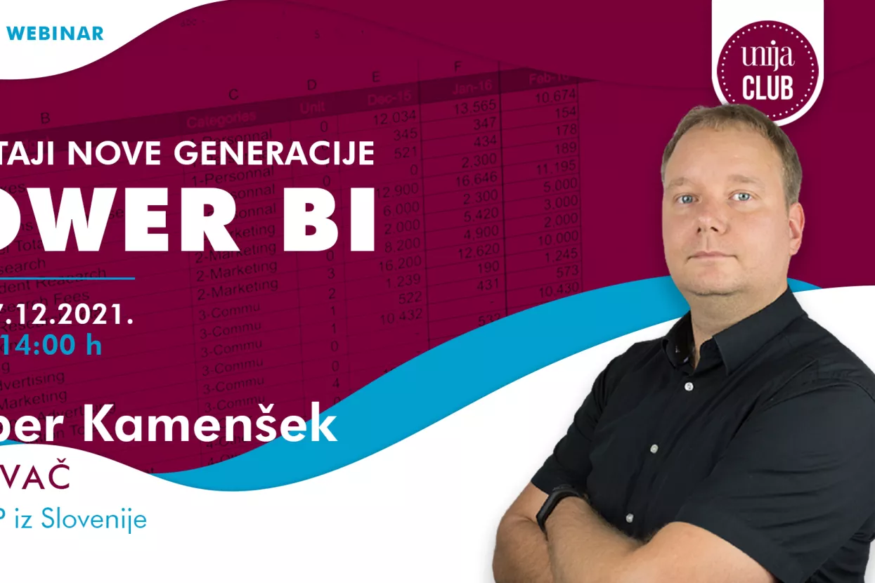 Unija Club organizira besplatni webinar 'Izvje&scaron;taji nove generacije: POWER BI'