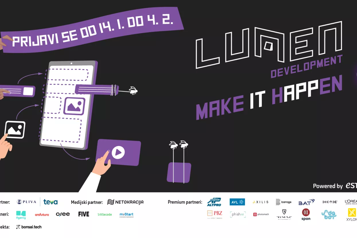 Otvorene prijave za najveće studentsko natjecanje u izradi web i mobilnih aplikacija LUMEN Development