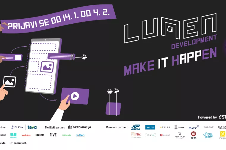 Otvorene prijave za najveće studentsko natjecanje u izradi web i mobilnih aplikacija LUMEN Development