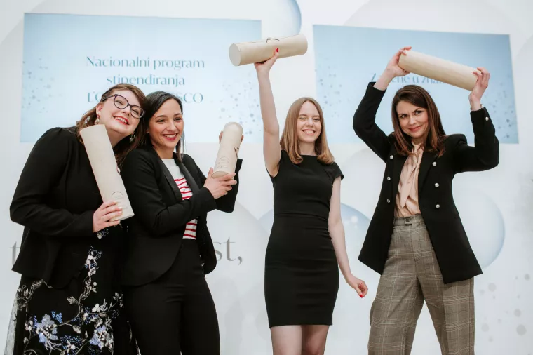 Odabrane četiri nove stipendistice Nacionalnog programa stipendiranja 'Za žene u znanosti'