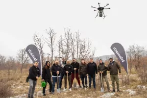 Telemach Hrvatska dronovima po&scaron;umljava opožarena i devastirana &scaron;umska područja &Scaron;ibensko-kninske županije