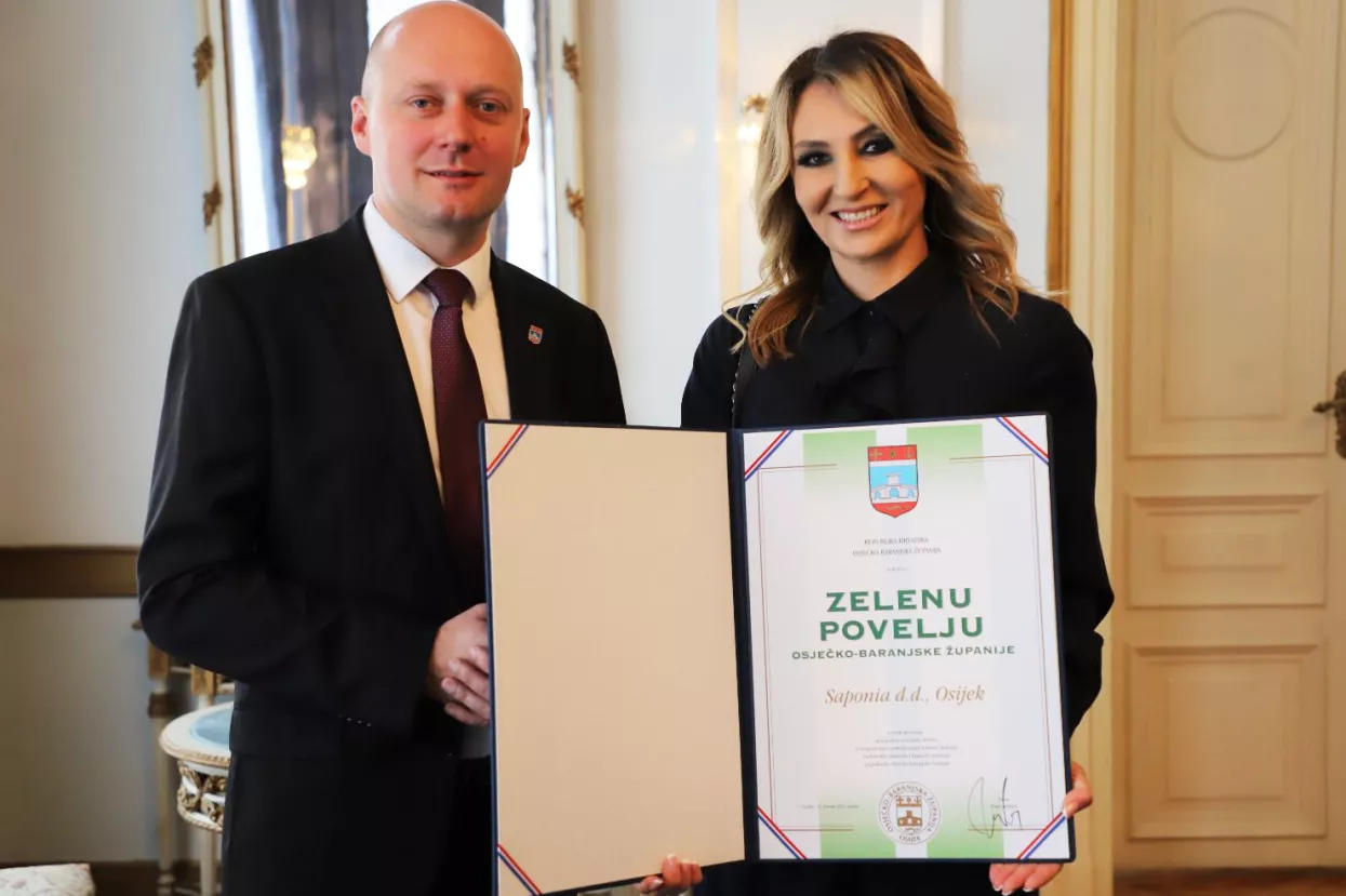 Saponiji dodijeljena 'Zelena povelja Osječko-baranjske županije