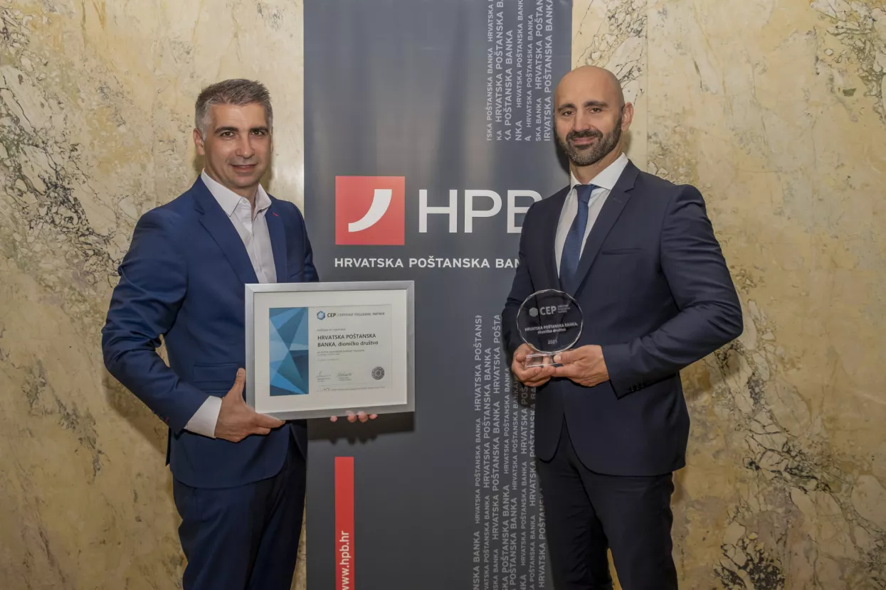 Hrvatska po&scaron;tanska banka i ove je godine nositelj certifikata Poslodavac Partner