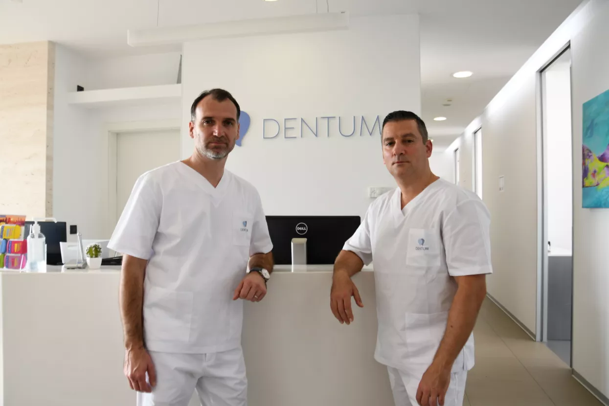 Andrej Božić i Petar Bago, osnivači klinike Dentum
