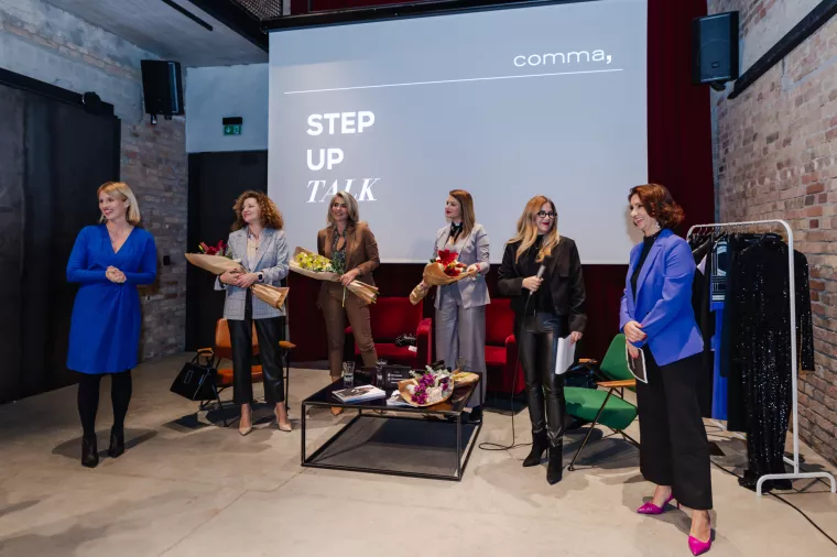 comma step up talk