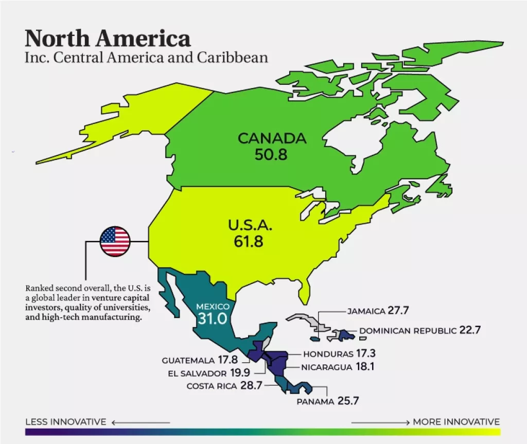 GII sjeverna Amerika