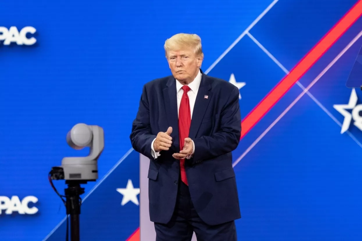 Dallas, TX - August 6, 202245th President of the USA Donald J. Trump speaks during CPAC Texas 2022 conference at Hilton Anatole