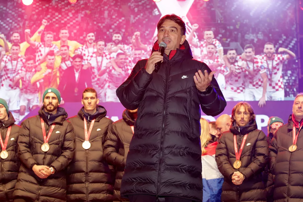 Doček hrvatskih nogometa&scaron;a sa svjetskog prvenstva u Kataru. Zlatko Dalić