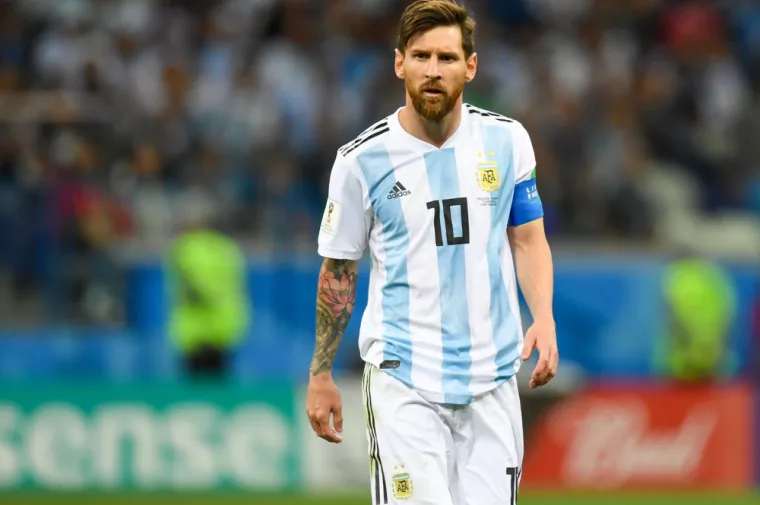 NIZHNIY NOVGOROD, RUSSIA - JUNE 21Lionel Messi of Argentina during the 2018 FIFA World Cup Russia group D match between Argentina and Croatia at Nizhny Novgorod Stadium