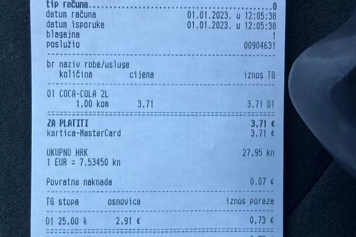 račun u eurima