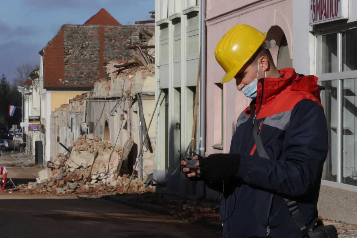 Područje Sisačko-moslavačke županije nastradalo od potresa, Petrinja