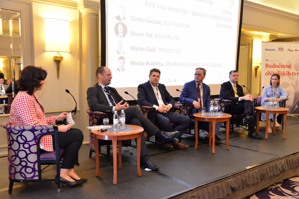 Budućnost obiteljskih tvrtki 2023, Mirela Alpeza, Marko Galić, Stiven To&scaron;, Darko Sučević, Mislav Bradvica, Petra Mezulić Jurić